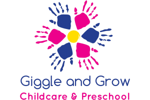 Giggle and Grow logo on a white background. 